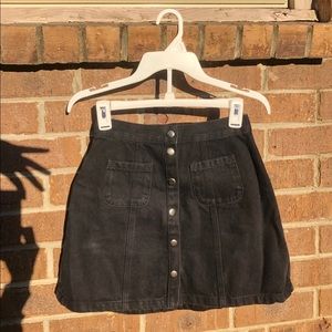 BDG Black Denim Mini-Skirt